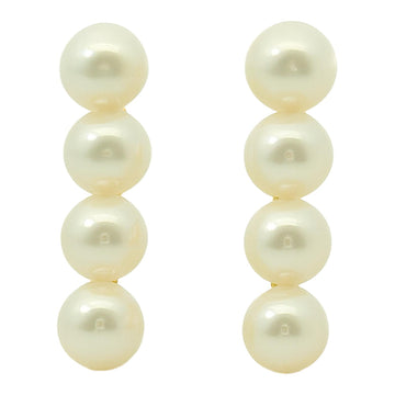 Linear Pearl Bar Earrings