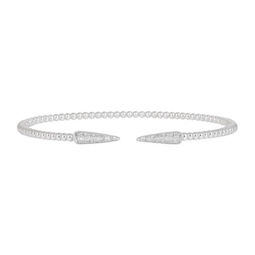 Beaded Diamond Spike Cuff