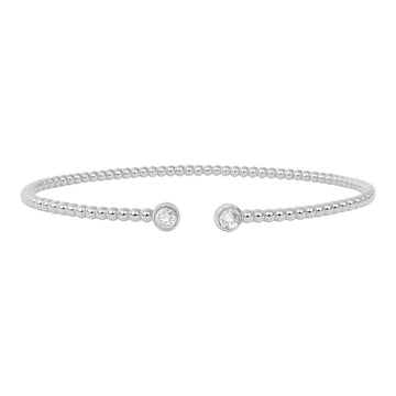 Beaded Diamond Open Cuff