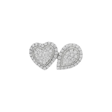 Diamond Heart & Pear Halo Ring