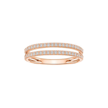 Double Stacked Diamond Ring