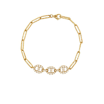 Diamond Link Chain Bracelet