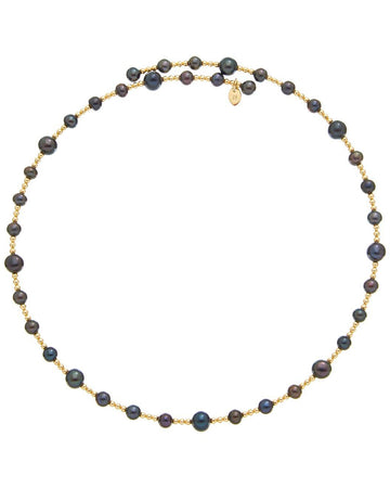 Black Pearl Choker Necklace