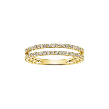 Double Stacked Diamond Ring