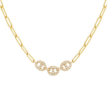 Diamond Link Chain Necklace