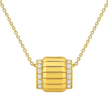 Diamond Barrel Necklace