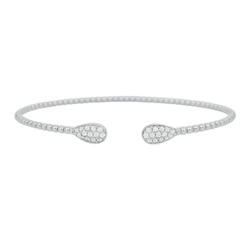 Beaded Diamond Pear Cuff