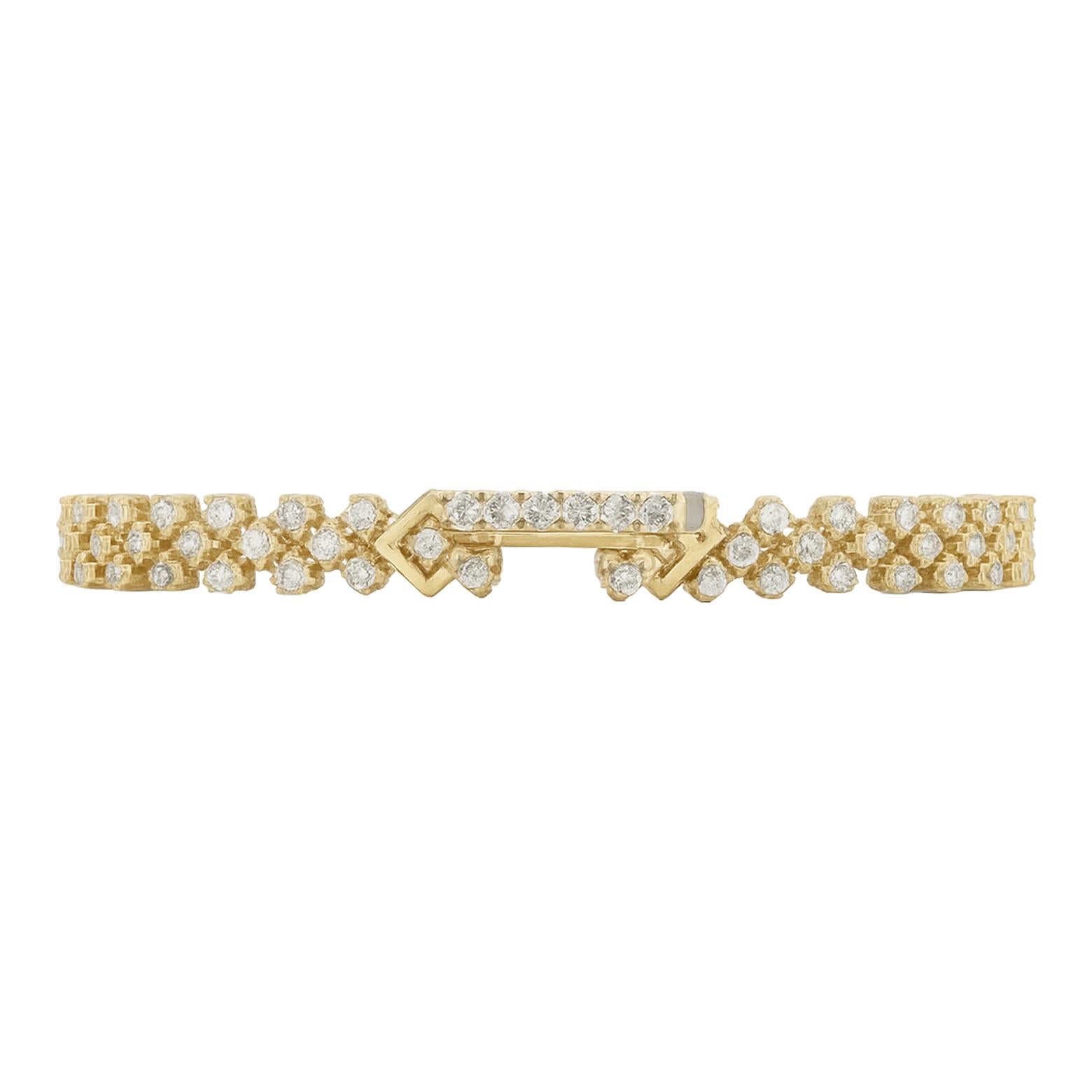 Beaded Diamond Chevron Bracelet