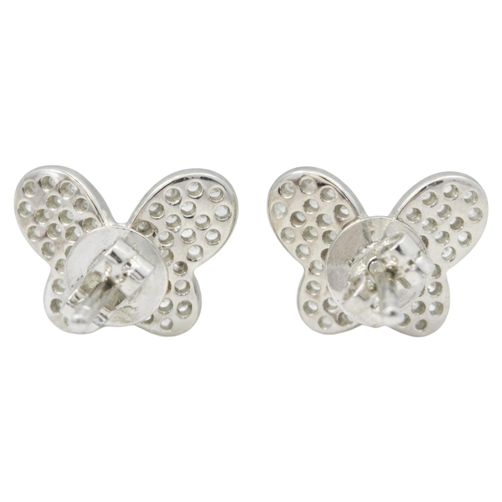 Diamond Butterfly Studs