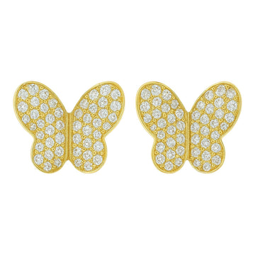 Diamond Butterfly Studs