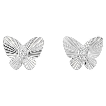 Butterfly Diamond Stud Earrings