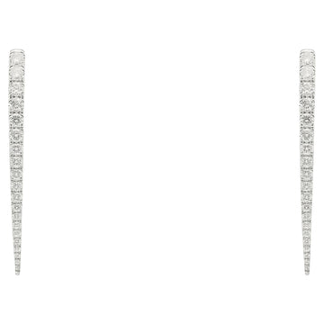 Tapered Diamond Spike Earrings