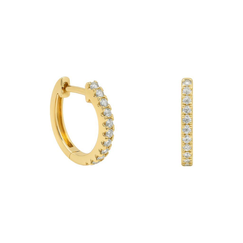 Petite Diamond Huggies