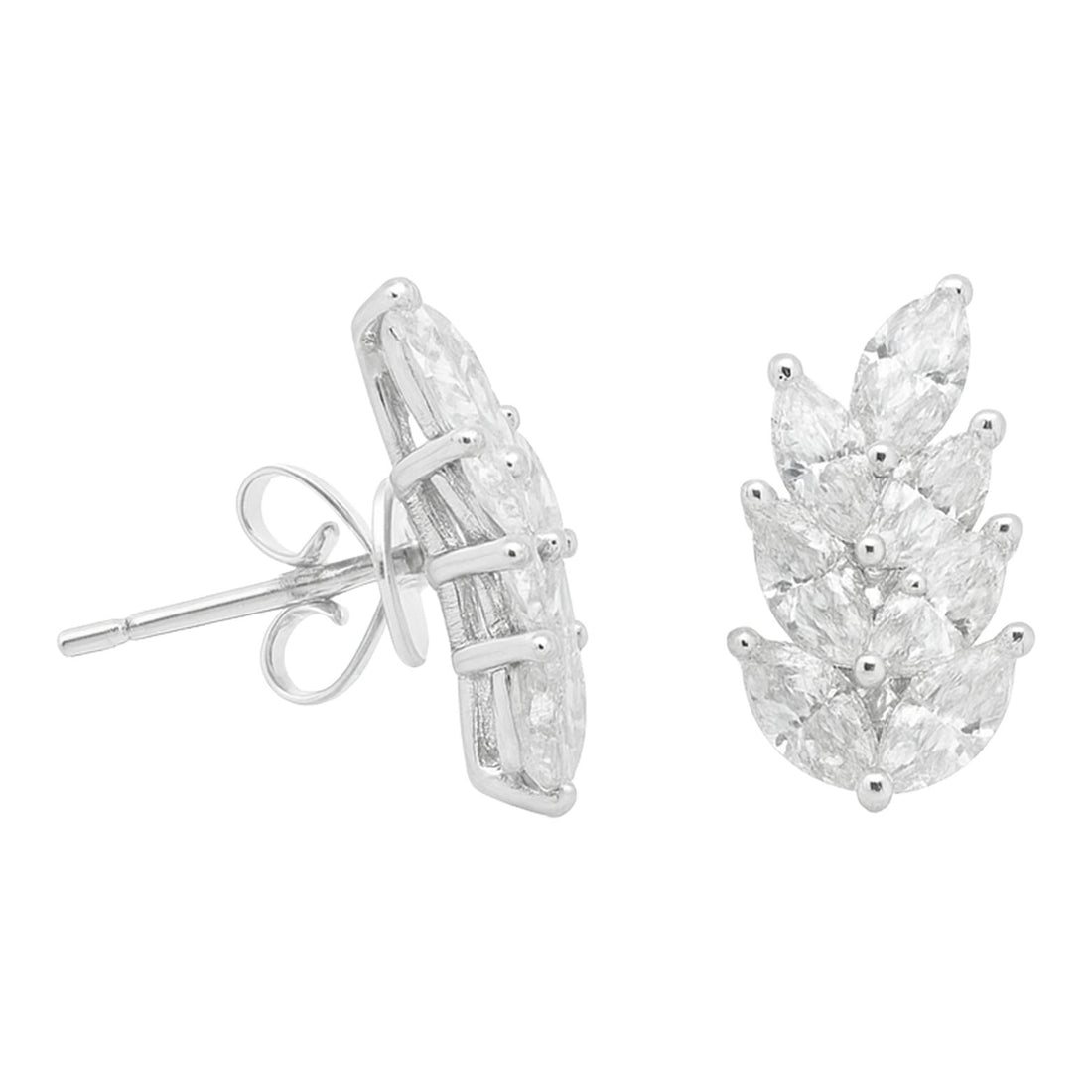 Marquise Cluster Diamond Earrings
