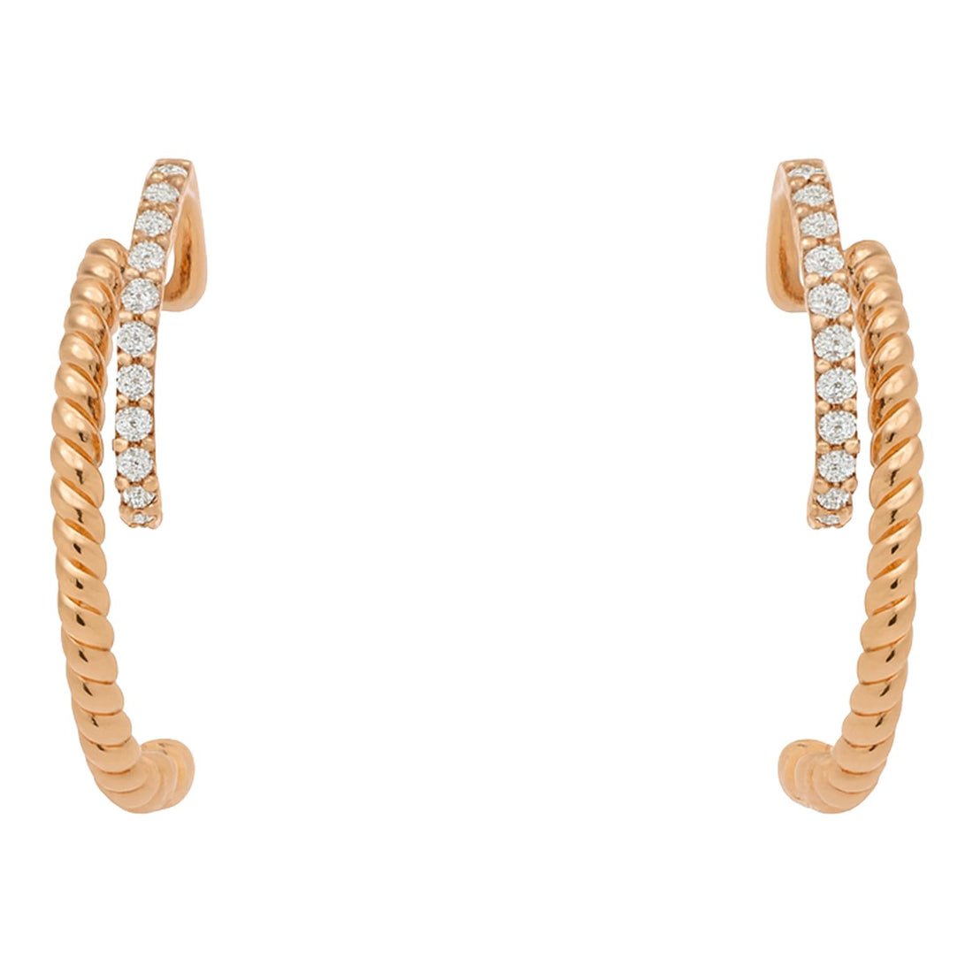 Twisted Diamond Hoops