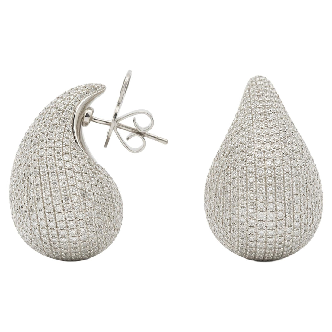 Diamond Pavé Teardrop Earrings