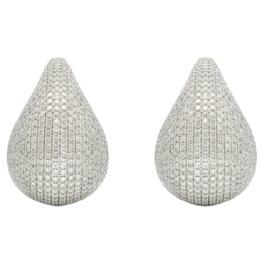 Diamond Pavé Teardrop Earrings