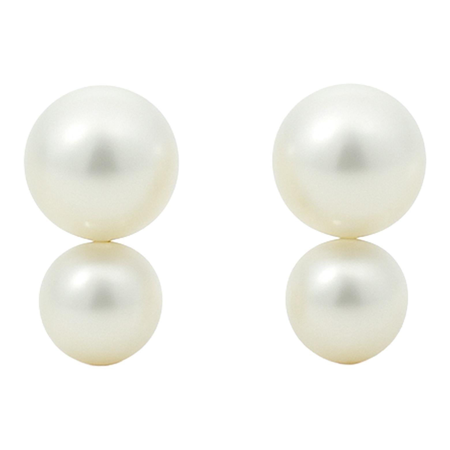 Double Pearl Studs