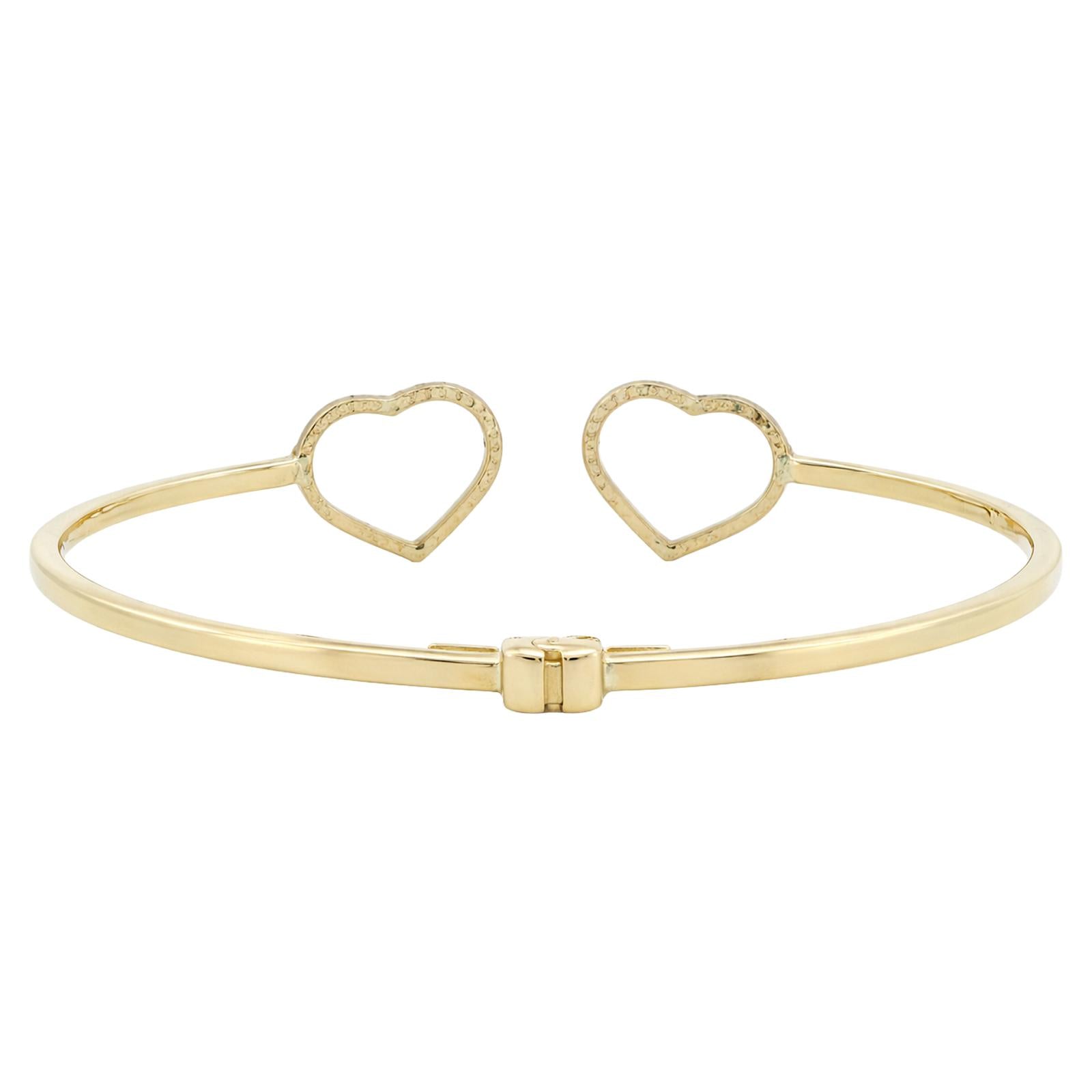 Diamond Dust Heart Bangle
