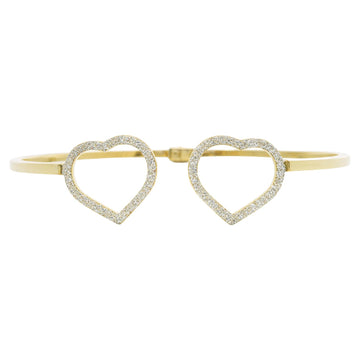 Diamond Dust Heart Bangle