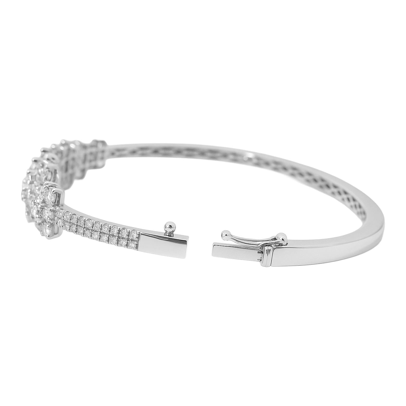 Diamond Flower Cuff