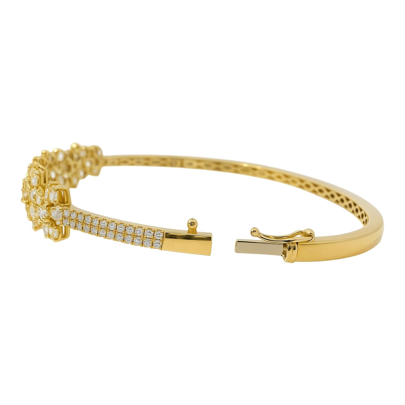 Diamond Flower Cuff