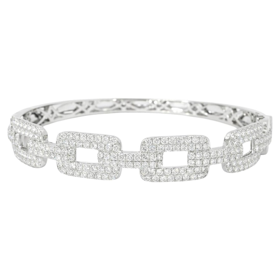 Pavé Diamond Link Bangle