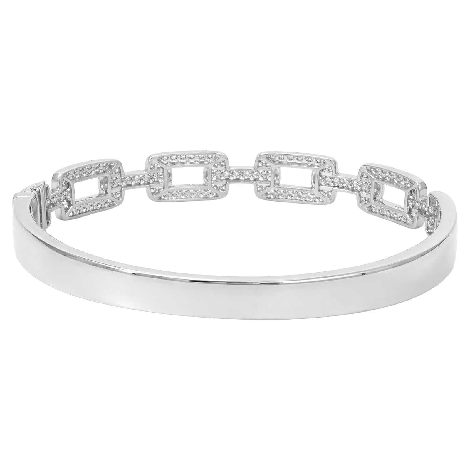 Pavé Diamond Link Bangle