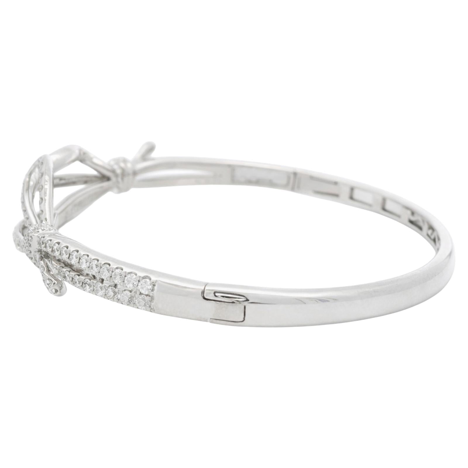 Diamond Bow Bangle