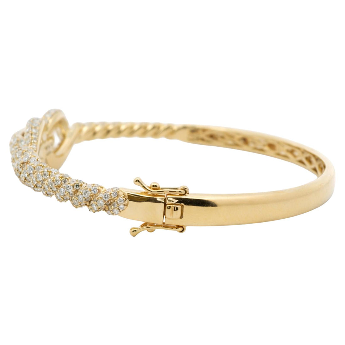 Pavé Diamond Knot Bangle
