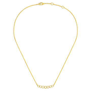 Bezel Graduated Diamond Necklace