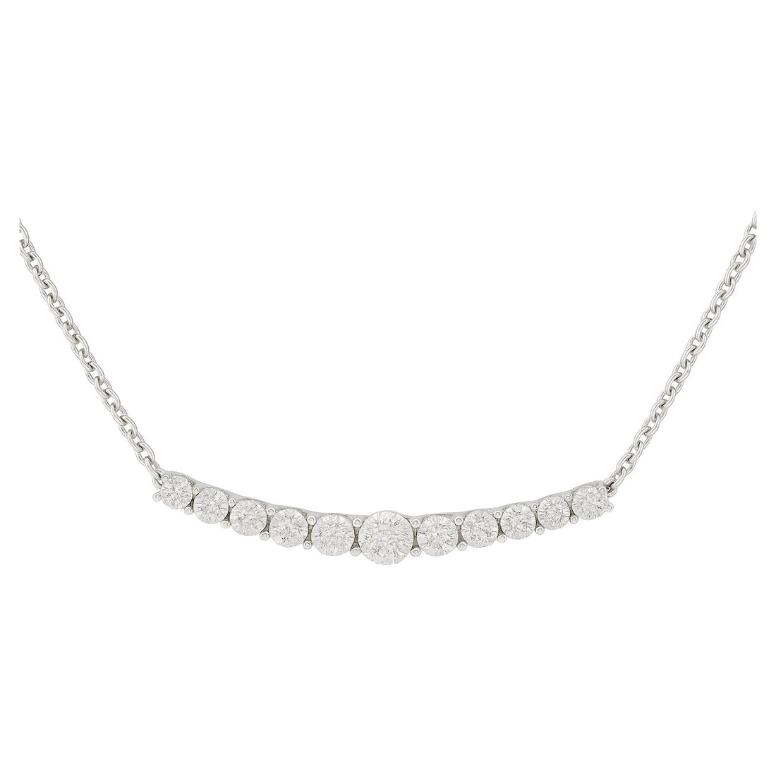 Diamond Gradient Bar Necklace