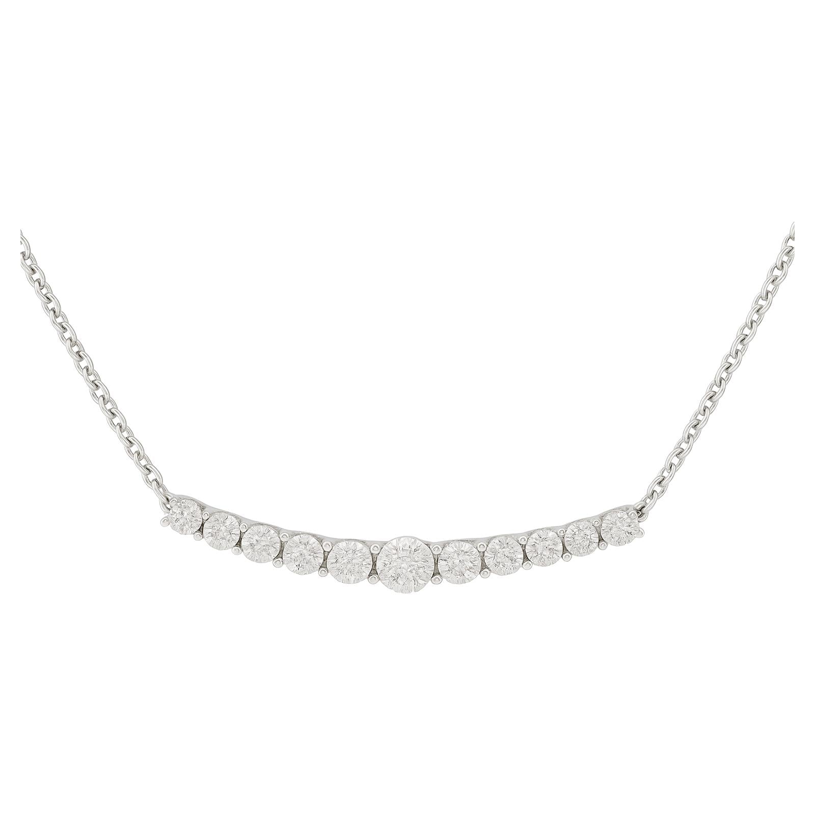 Diamond Gradient Bar Necklace