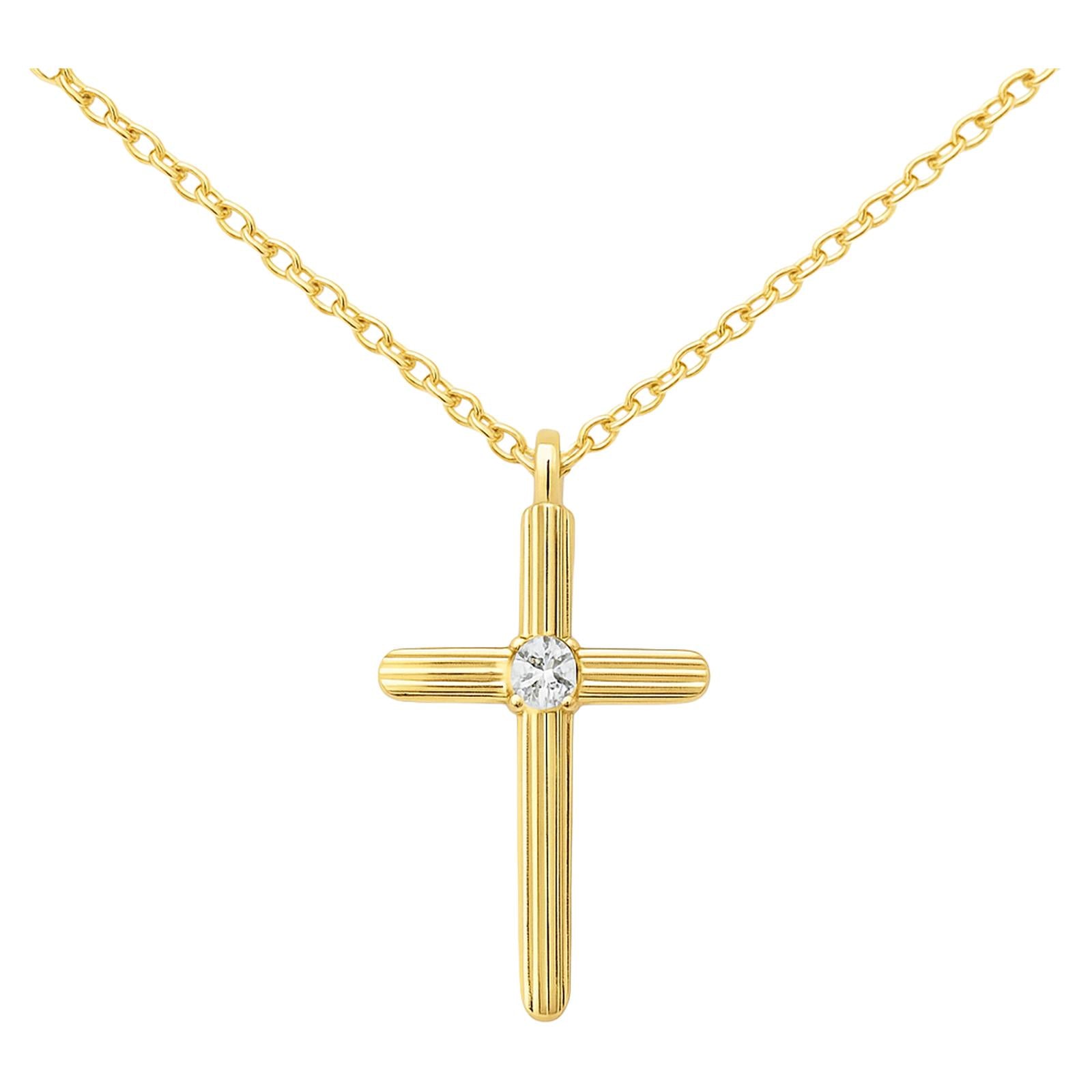 Diamond Accent Cross Necklace
