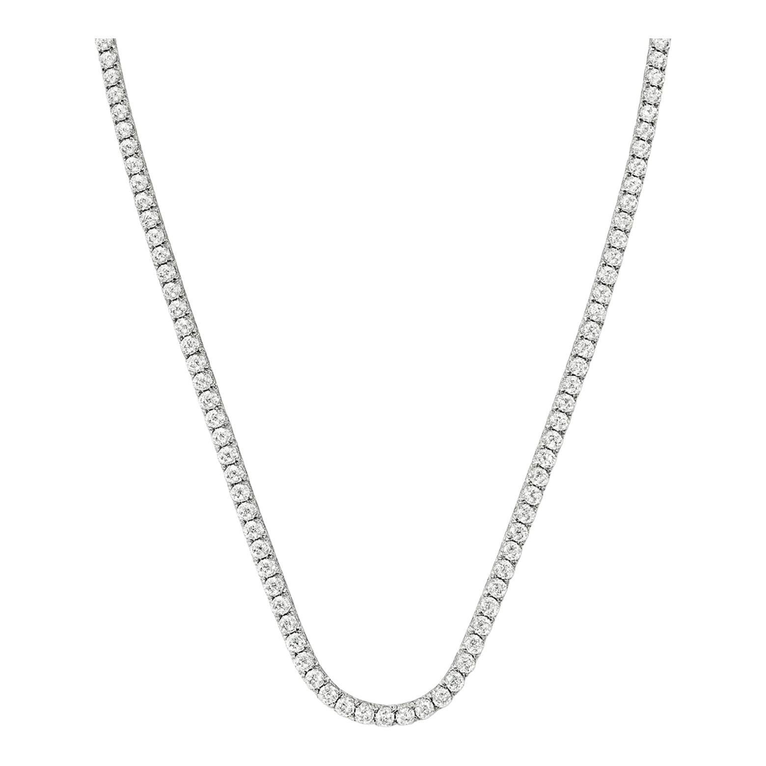 Classic Diamond Tennis Necklace