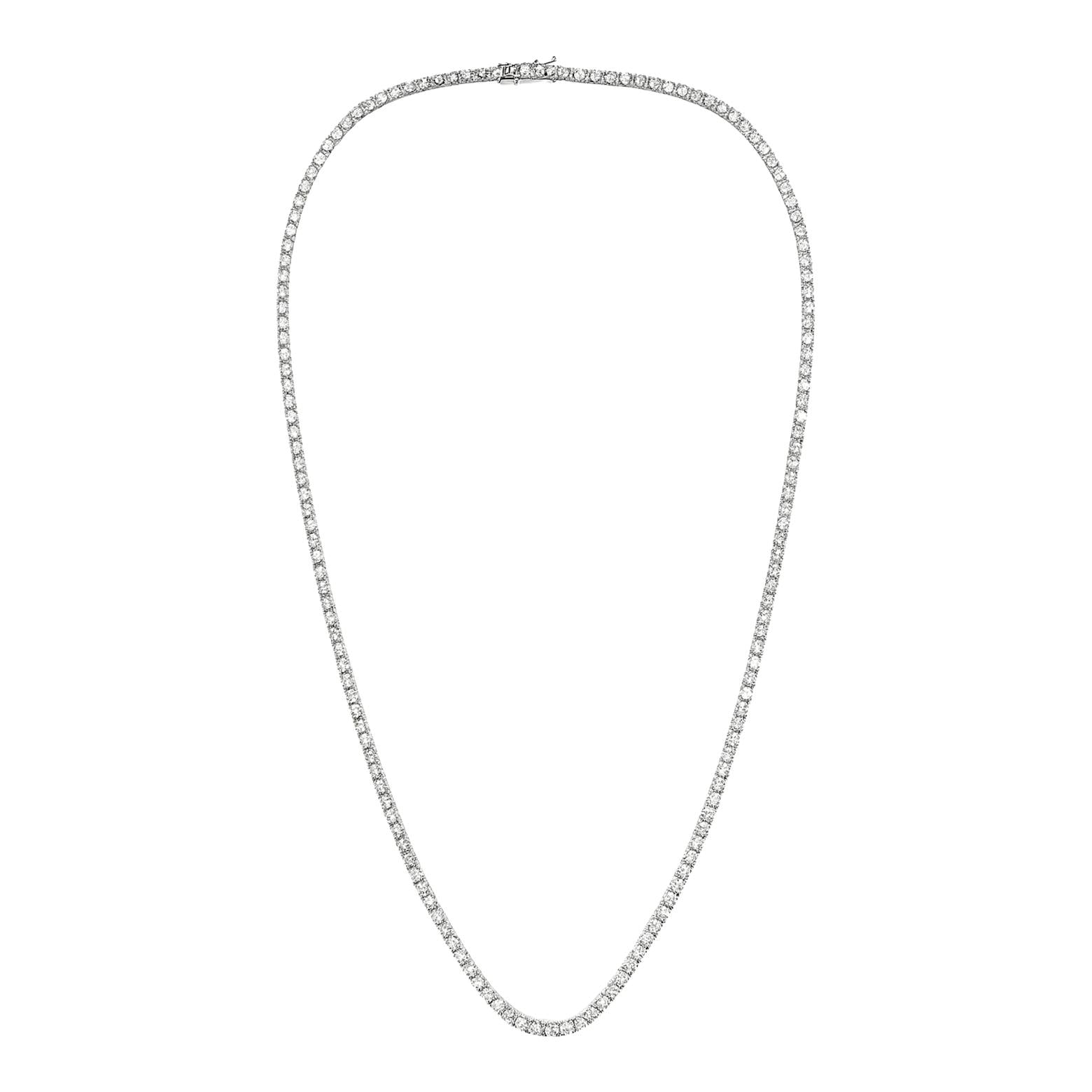 Classic Diamond Tennis Necklace