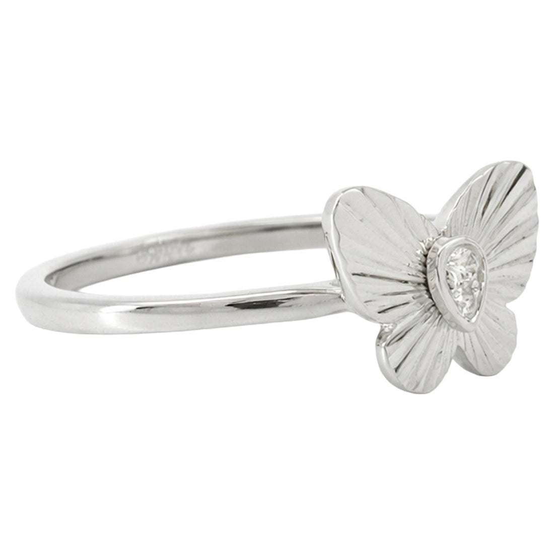 Butterfly Diamond Accent Ring