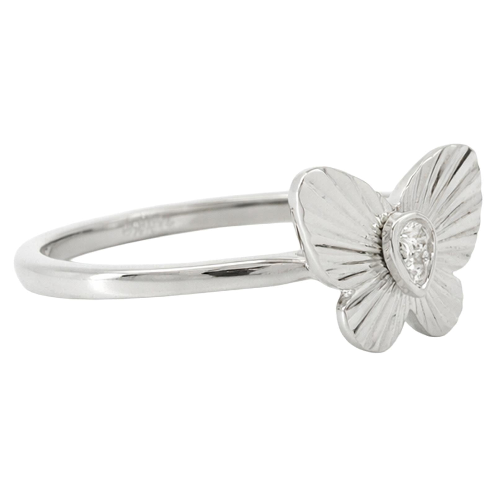 Butterfly Diamond Accent Ring