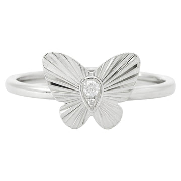 Butterfly Diamond Accent Ring
