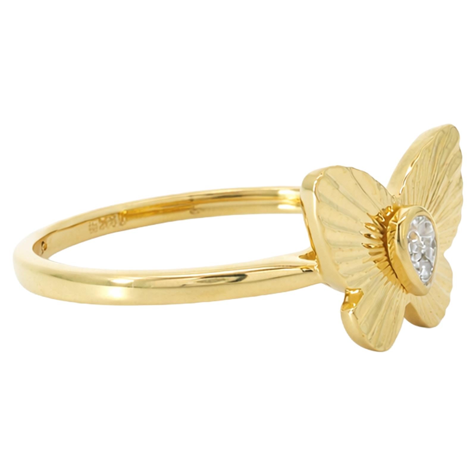 Butterfly Diamond Accent Ring