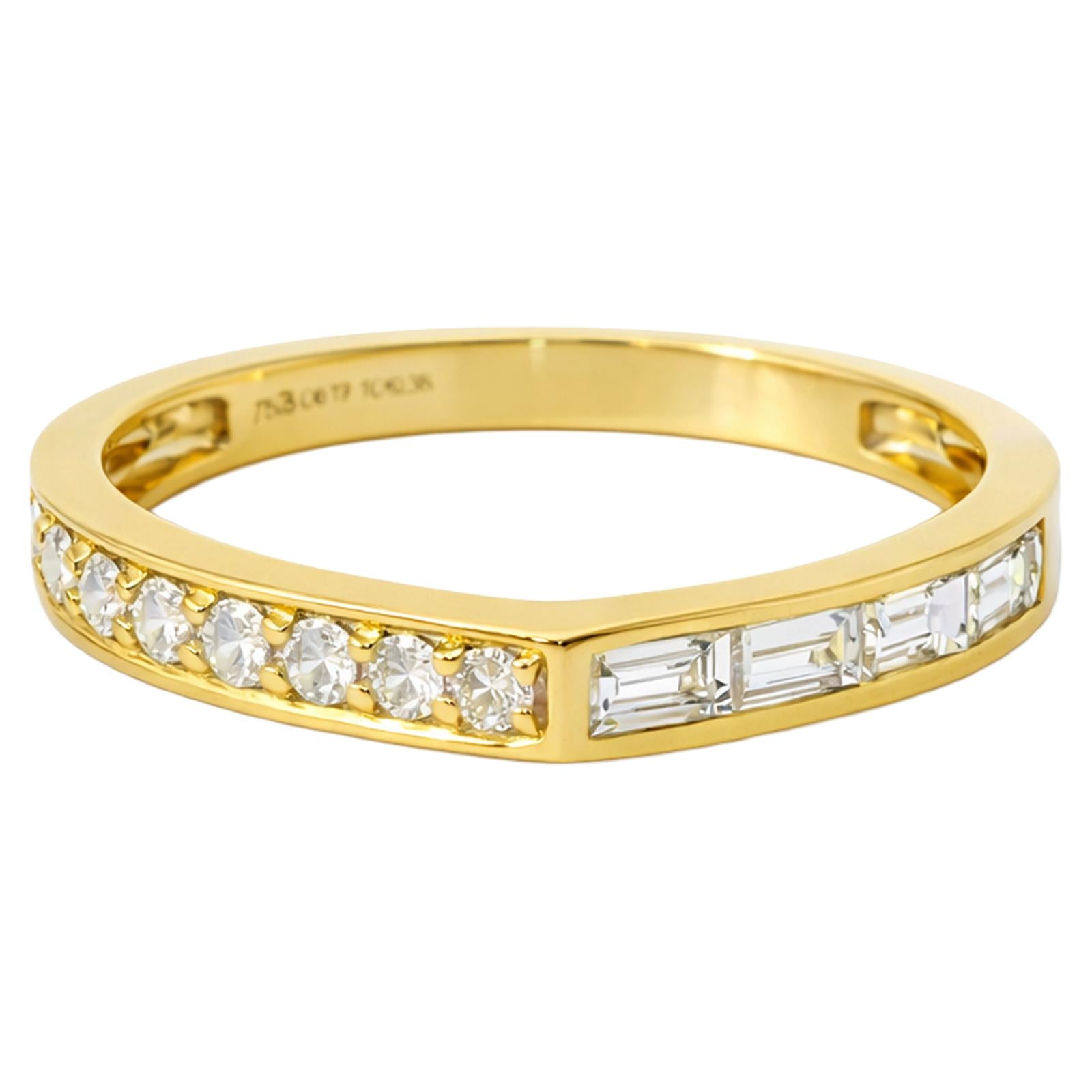 Mixed Cut Diamond Band Ring