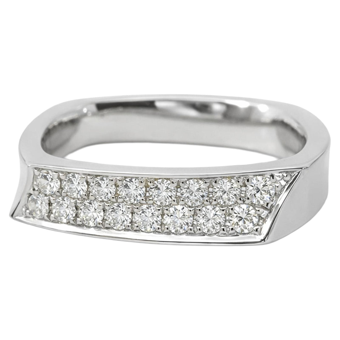 Tapered Diamond Pavé Band