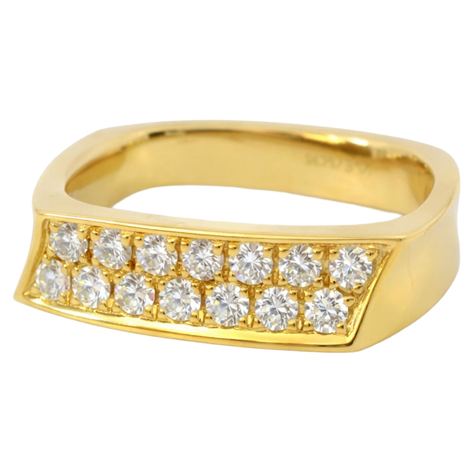 Tapered Diamond Pavé Band