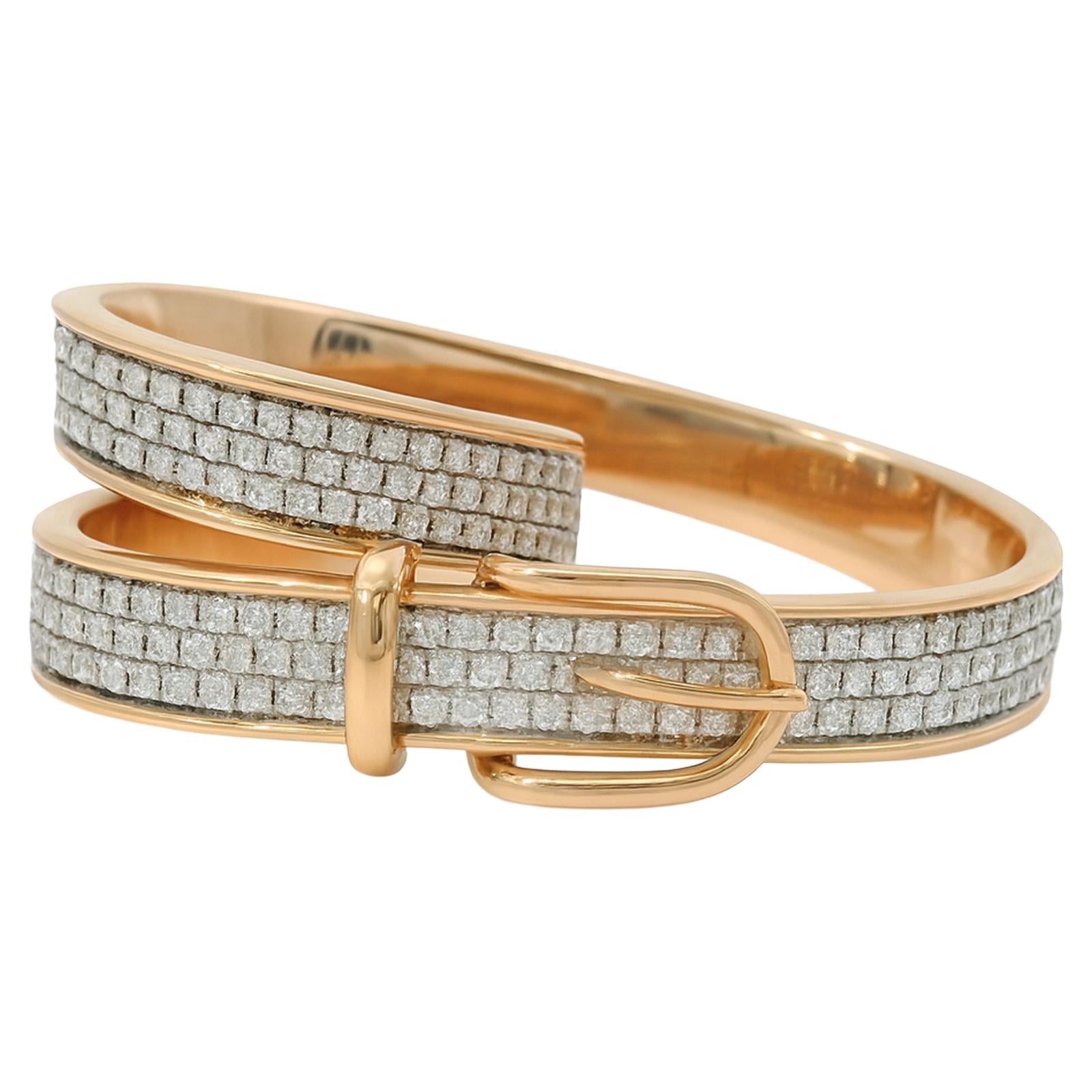 Diamond Belt Buckle Ring