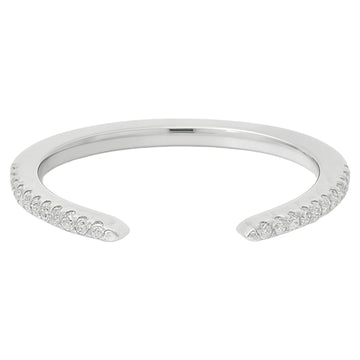 Diamond Open Curve Ring