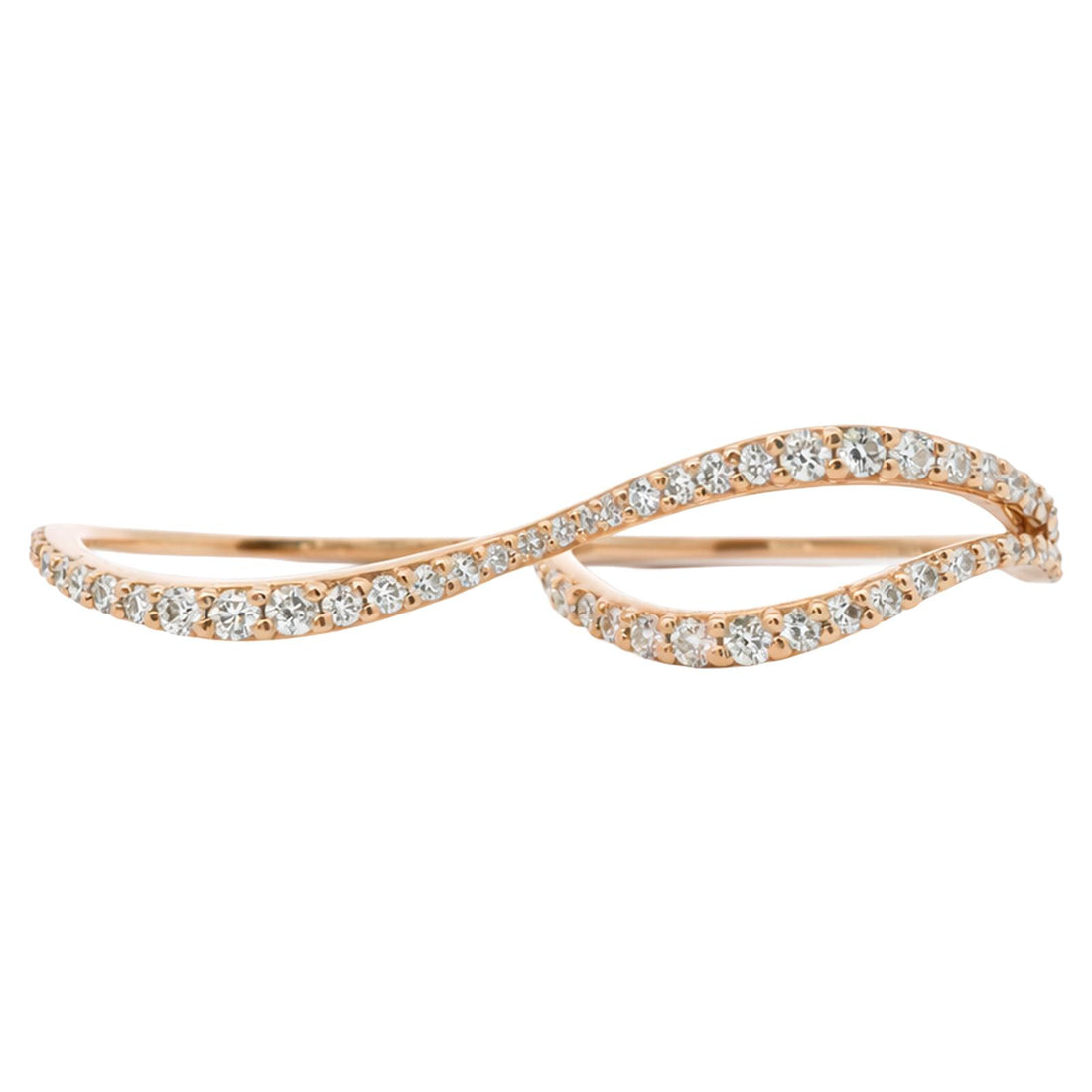 Diamond Infinity Wave Ring