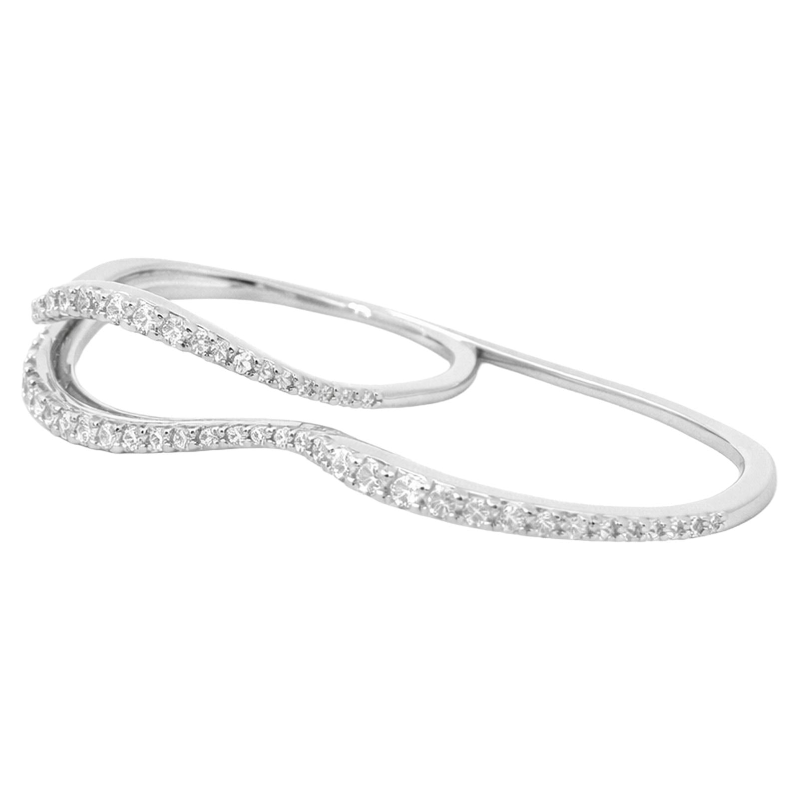 Diamond Infinity Wave Ring