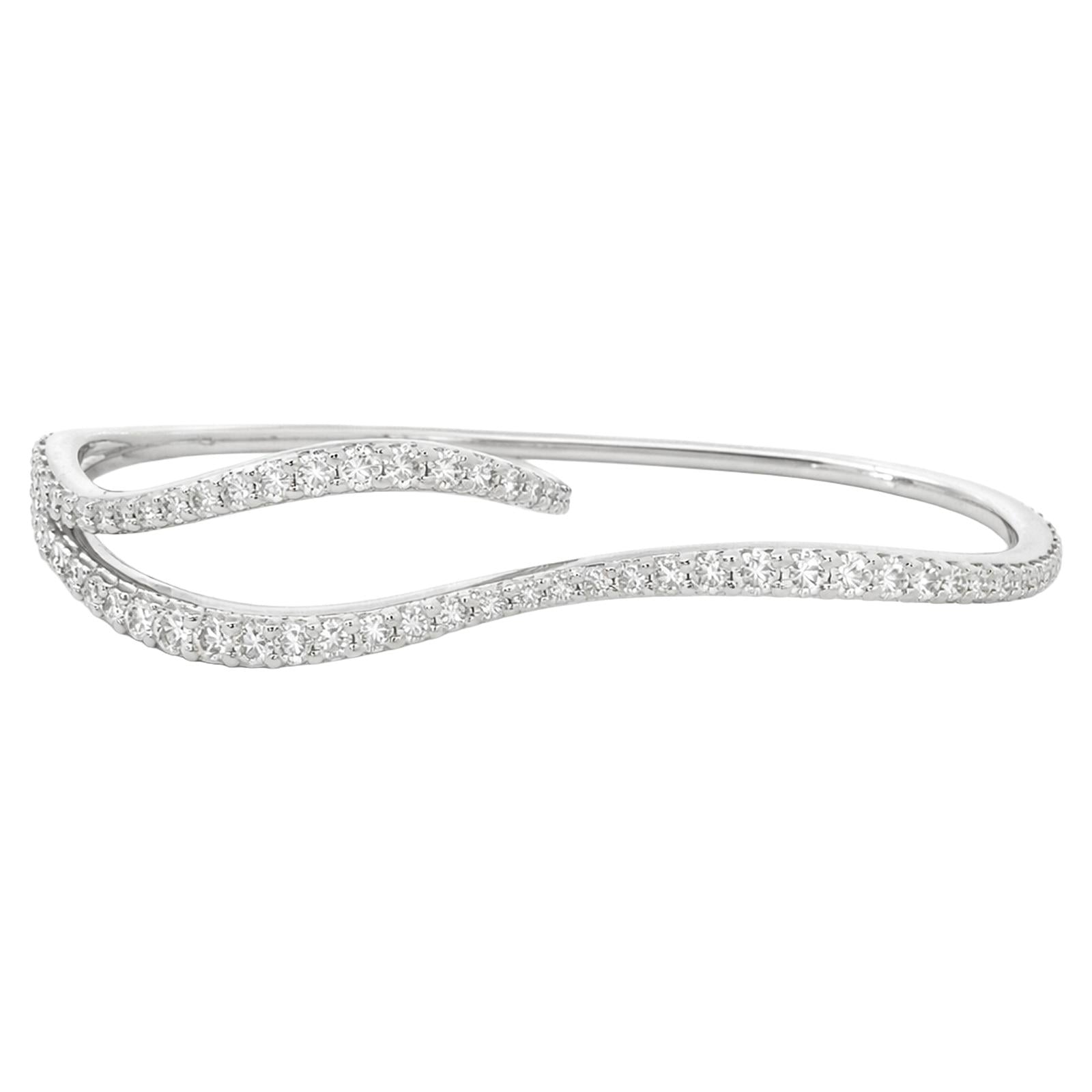 Diamond Infinity Wave Ring