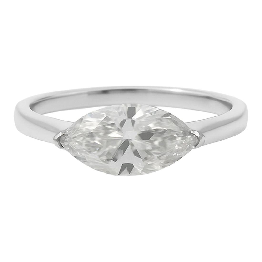 Marquise Solitaire Diamond Ring