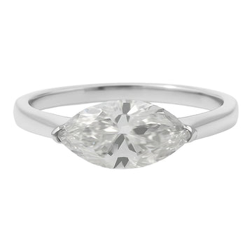 Marquise Solitaire Diamond Ring
